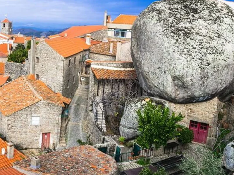 Giant boulders in Monsanto, Portugal. Portugal Villages