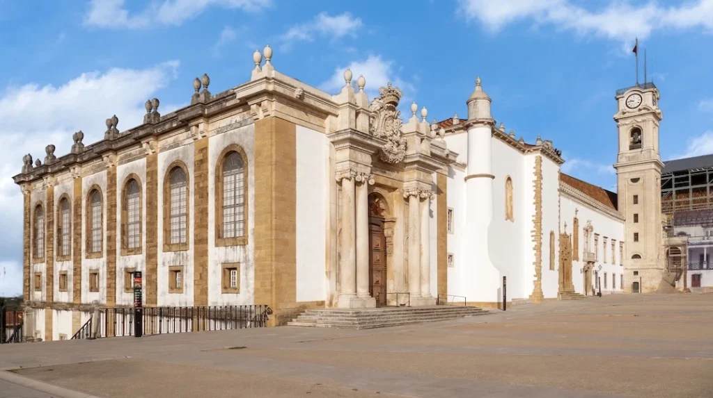 Exterior of the the Library in The university Coimbra