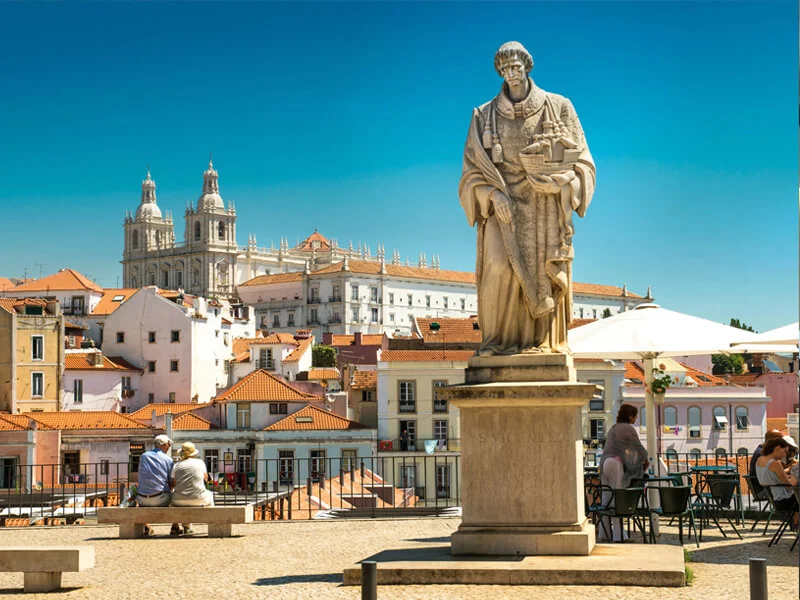 Saint Vicent Statue Portas do Sol Alfama - Lisbon